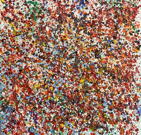 Pollock style in colorful