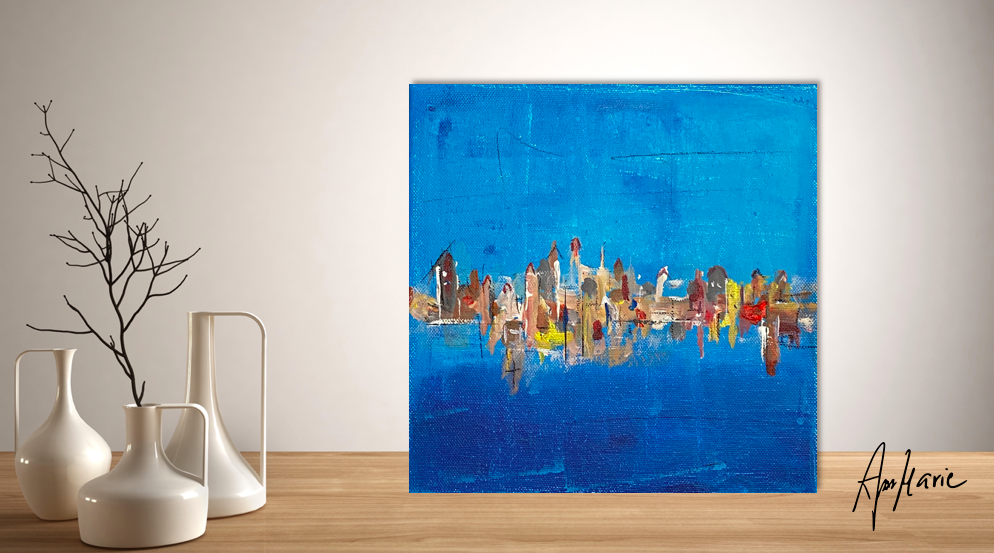 Blue city-original painting