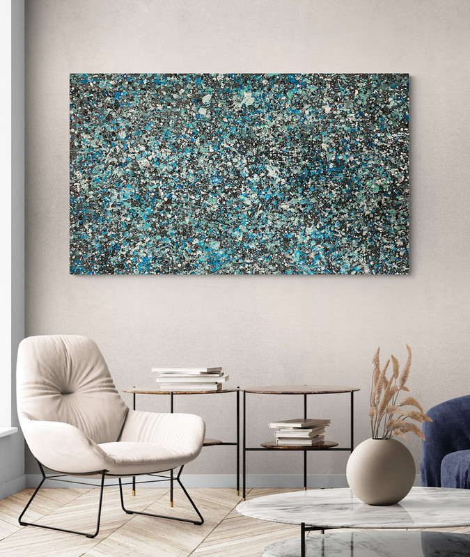 Produkti/Pollock-style-in-blue-slika-v-prostoru