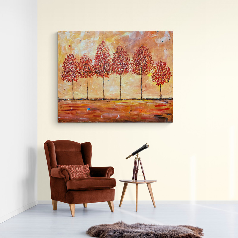 Abstract painting Indian summer